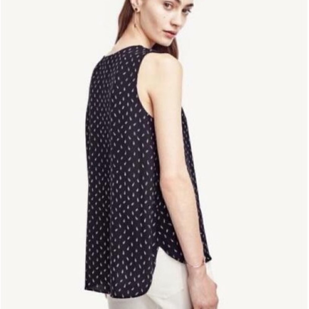 Ann Taylor‎ Brushstroke Trapeze Tank Shell Top SP